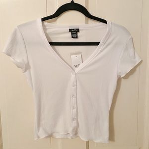 Rue 21 White Crop Top